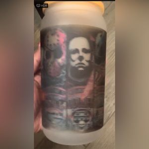 Handmade snow glass cup!